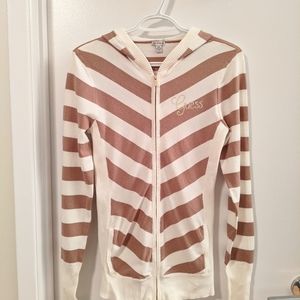 Striped 20s Beige Guess Jacket